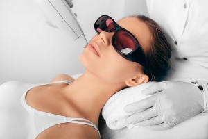 Laser hair removal - treatment area facial